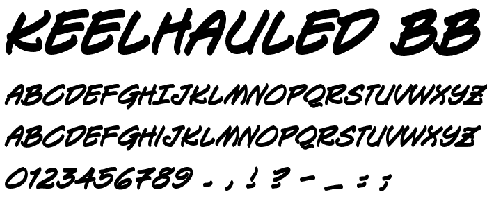 Keelhauled BB Bold font
